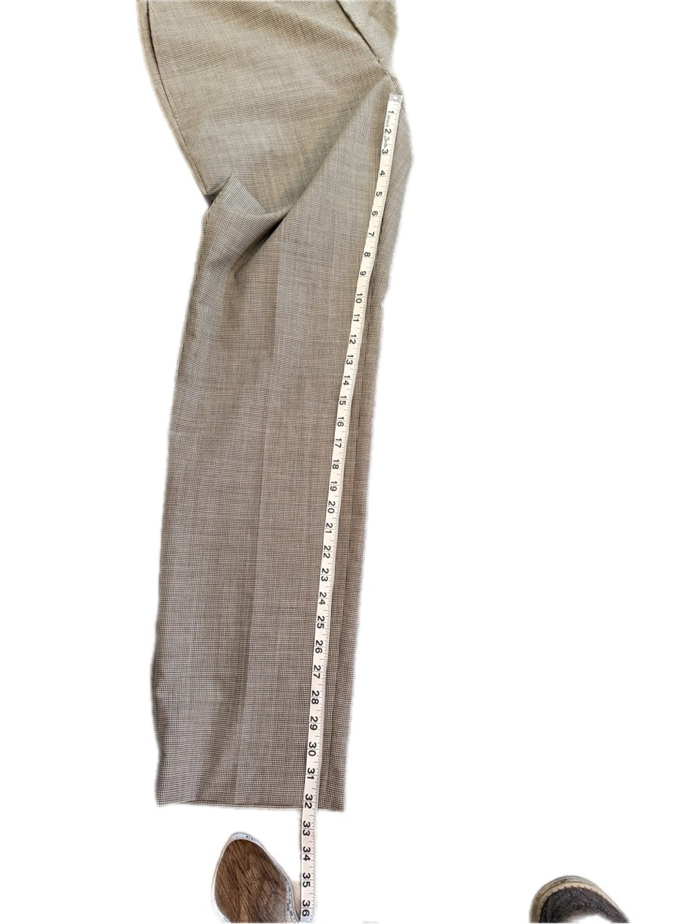 Ralph Lauren Neville Black White Micro Check Flat Front Dress Pants 34x32 NWT - Picture 4 of 13